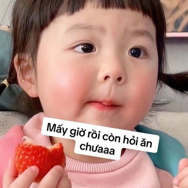Bùng nổ cảm xúc cùng meme em bé cute hài hước siêu dễ thương