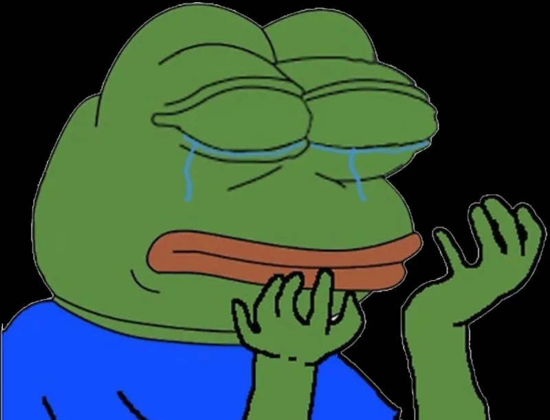 Meme nín ếch xanh, biểu cảm im lặng, hài hước