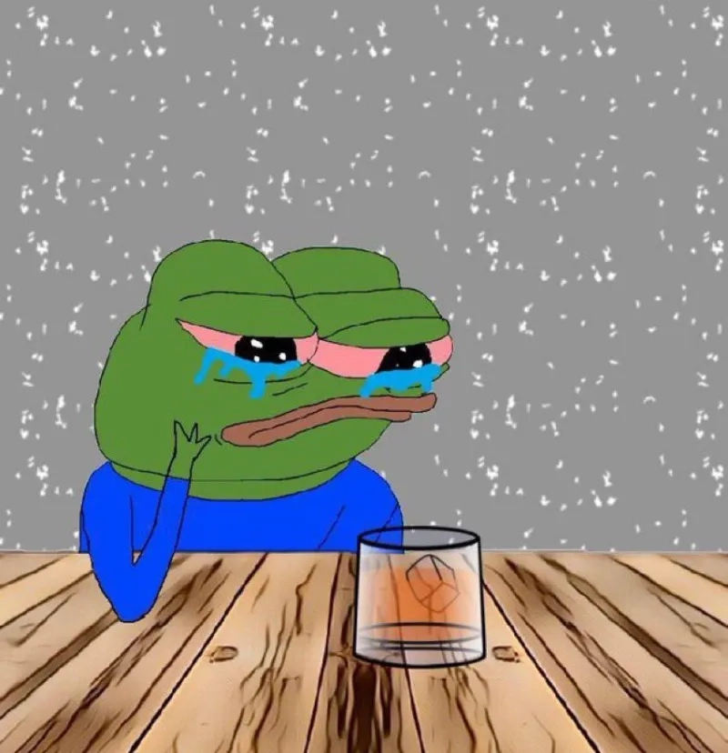 Meme ếch xanh im lặng, biểu cảm yên tĩnh, hài hước