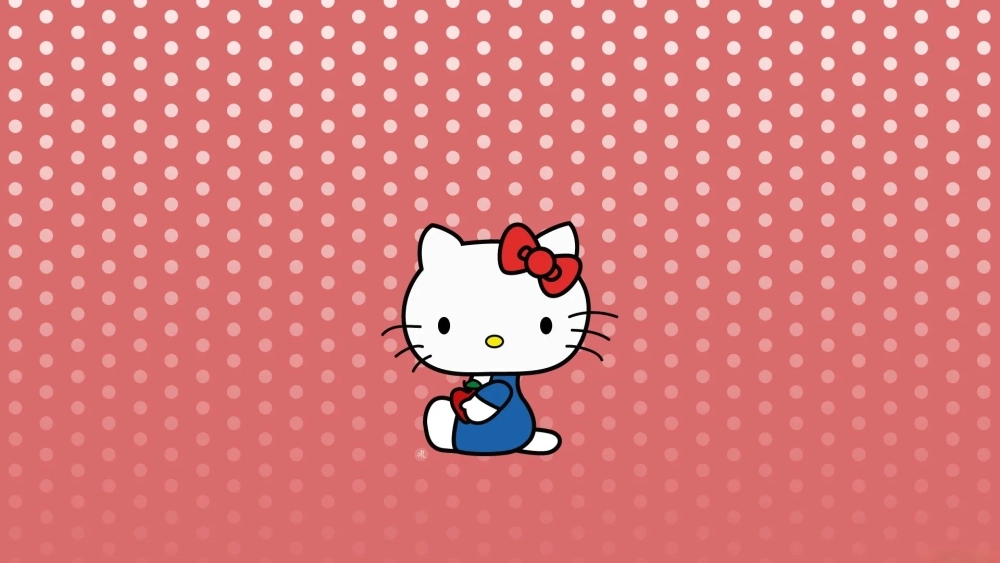 Tô màu mèo Hello Kitty hình dễ thương dễ tô phù hợp mọi độ tuổi