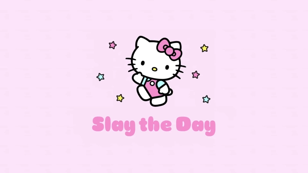 Mèo Kitty tranh tô màu Hello Kitty hình tô sắc nét rõ ràng