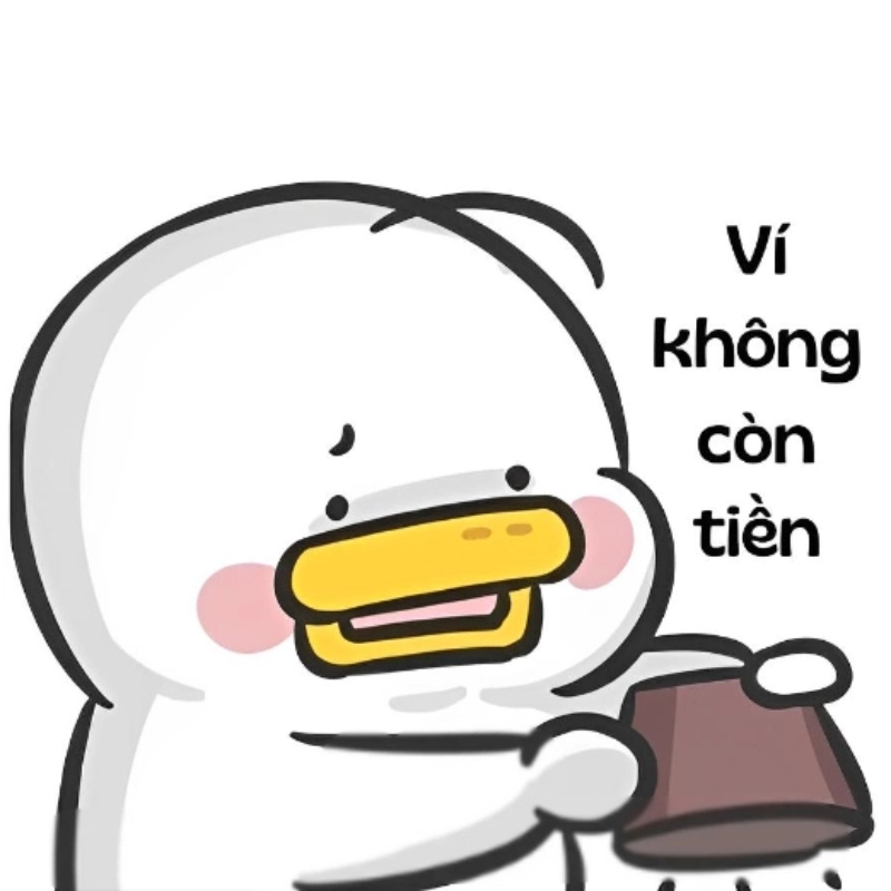 Meme hết tiền rồi than thở khi không còn đồng nào