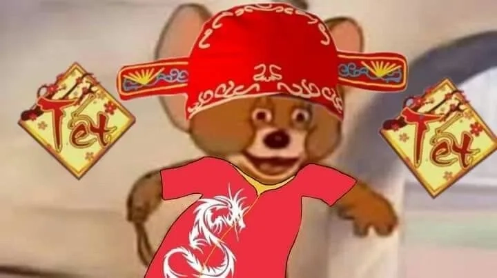 Meme jerry tết dí dỏm khiến ngày Tết thêm rộn ràng