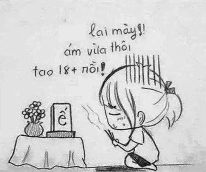 Meme quỳ lạy thể hiện sự khiêm tốn và lòng biết ơn sâu sắc