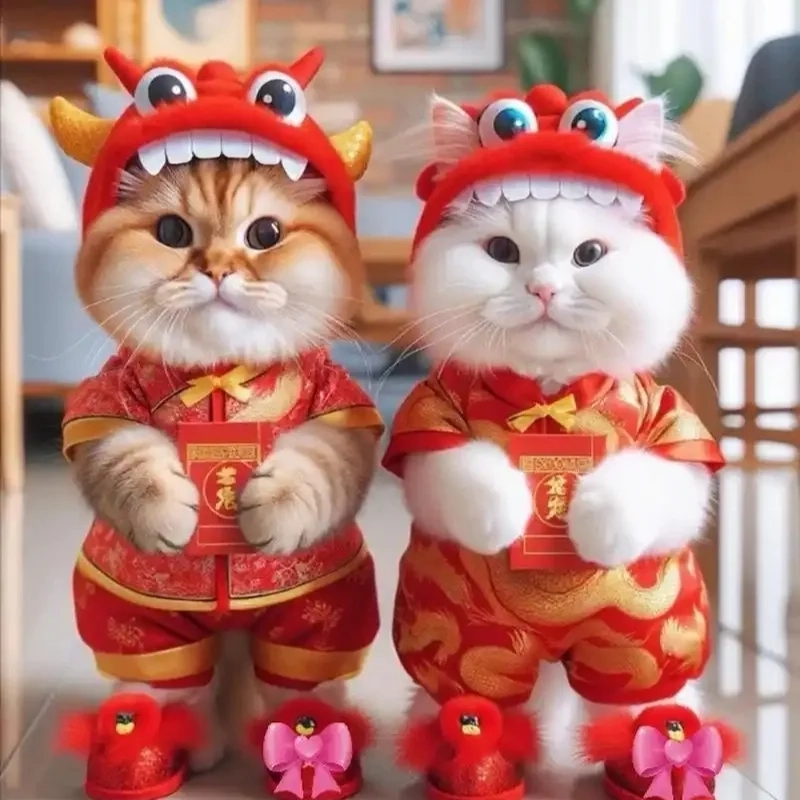 Ảnh meme mèo Tết 2024 là điểm nhấn đáng yêu cho các bài đăng