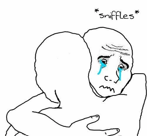 Lời động viên thầm lặng từ meme ôm an ủi ngọt ngào