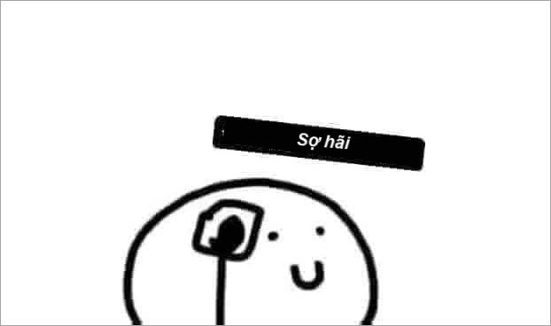 Meme sợ à chuẩn không cần chỉnh cho màn cà khịa nhẹ