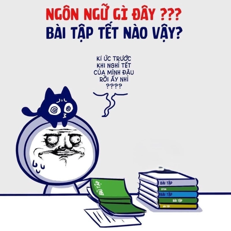 Meme ngày Tết phản ánh cuộc sống thật sau mùng 1 với phong cách dí dỏm