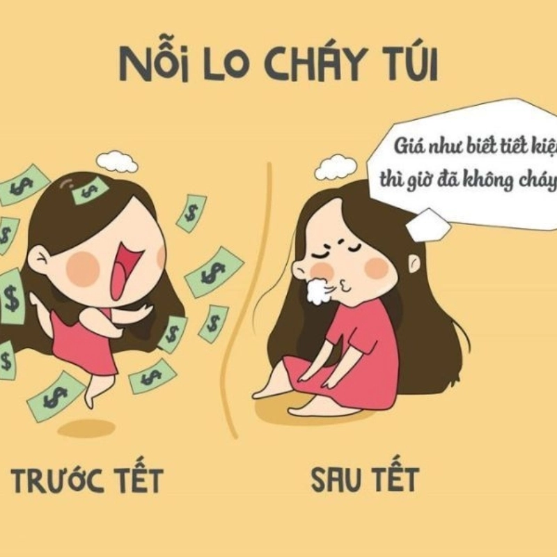 Hình nền meme Tết độc đáo, hài hước, mang không khí năm mới