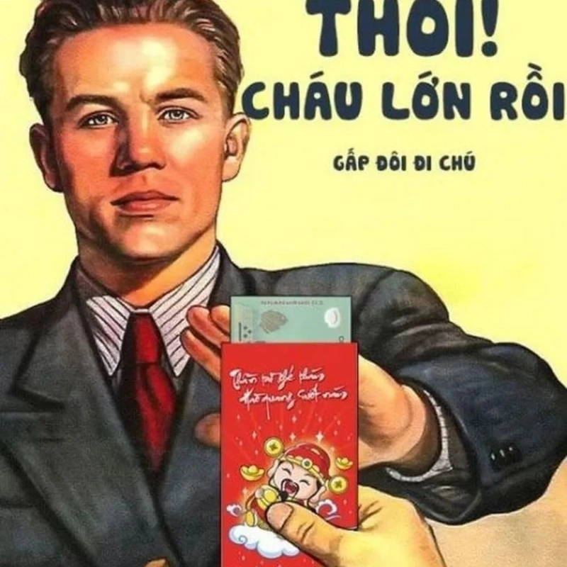 Meme đón Tết cực náo nhiệt, biểu cảm vui hết nấc chào năm mới