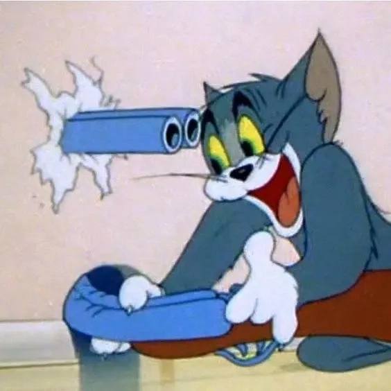 Meme mèo Tom tức giận biểu cảm sống động