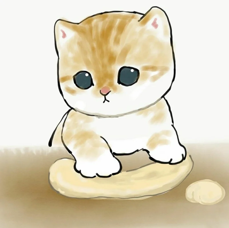 Chiếc con mèo cute chibi này là định nghĩa của sự dễ thương