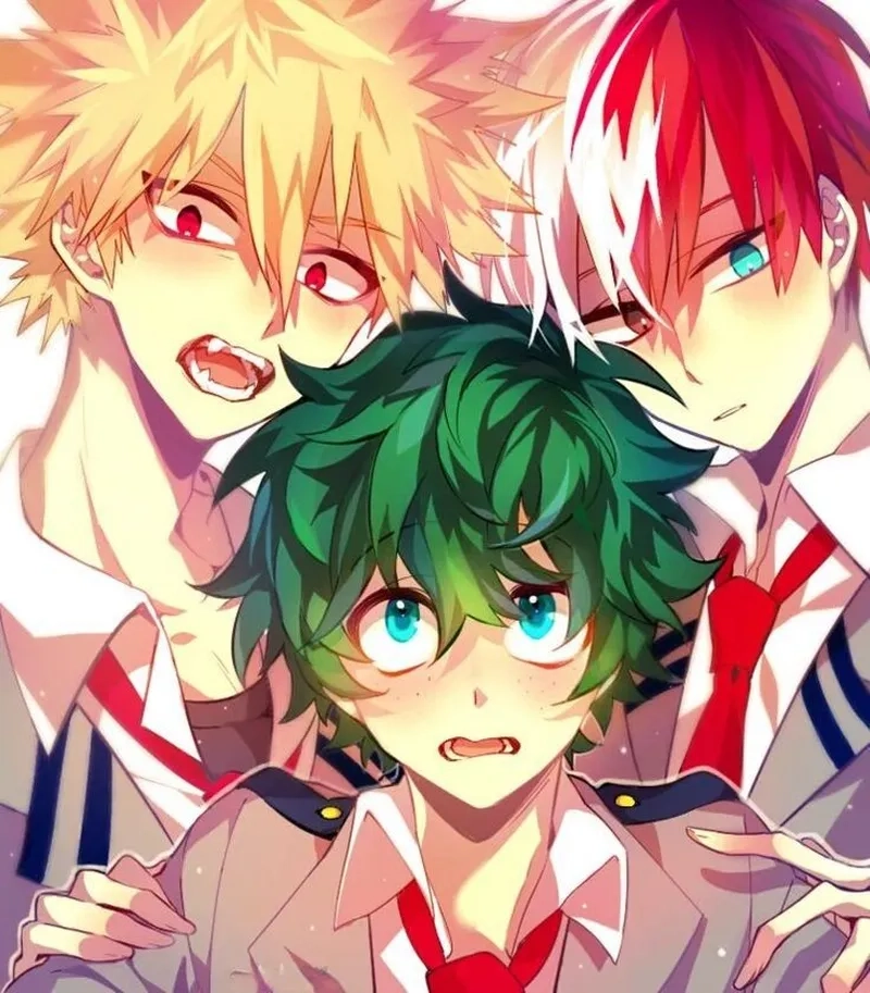Cuộc chiến Bakugou x Midoriya x Todoroki đầy kịch tính