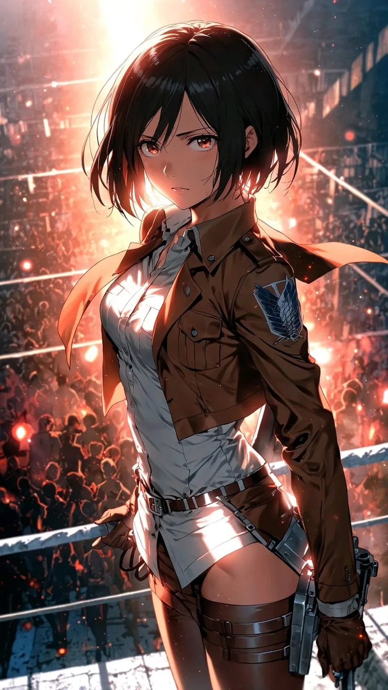 Chibi Mikasa dễ thương và đáng yêu trong những bức ảnh nhỏ xinh