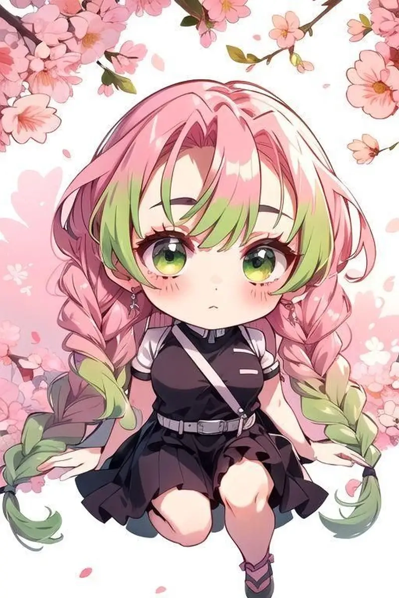 Kanroji Mitsuri chibi cute mang lại vẻ đẹp dễ thương khó cưỡng
