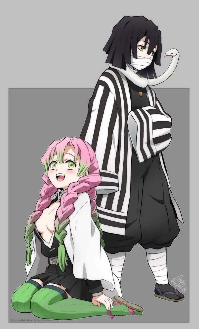 Mitsuri x Obanai cosplay tạo nên những hình ảnh đáng yêu không thể rời mắt
