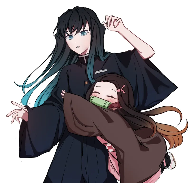 Chuyện tình dễ thương giữa Nezuko x Muichiro khiến tim tan chảy