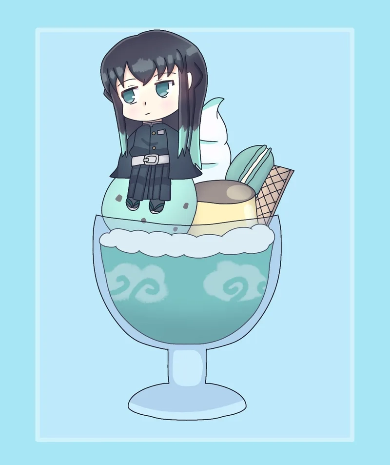 Muichiro tokito chibi cute sẽ làm bạn không thể rời mắt