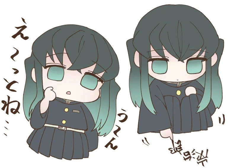 Muichiro tokito chibi cute là sự kết hợp hoàn hảo giữa dễ thương và phong cách