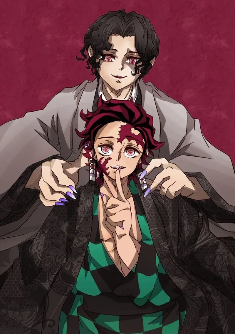 Netizen phát sốt với Muzan Kibutsuji x Tanjirou Kamado