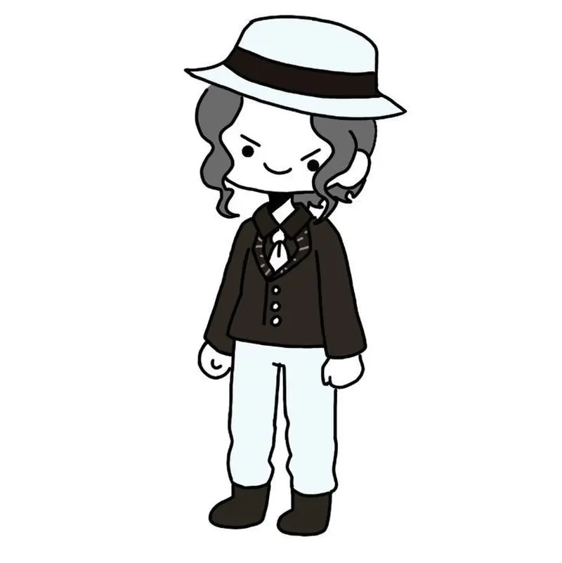 Bộ tranh siêu nét Kibutsuji Muzan chibi