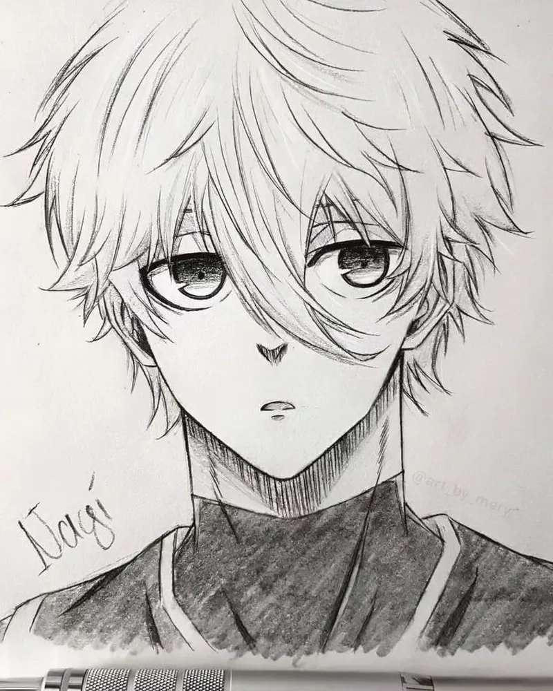 Vẽ Nagi đơn giản giúp fan dễ dàng thử sức vẽ anime