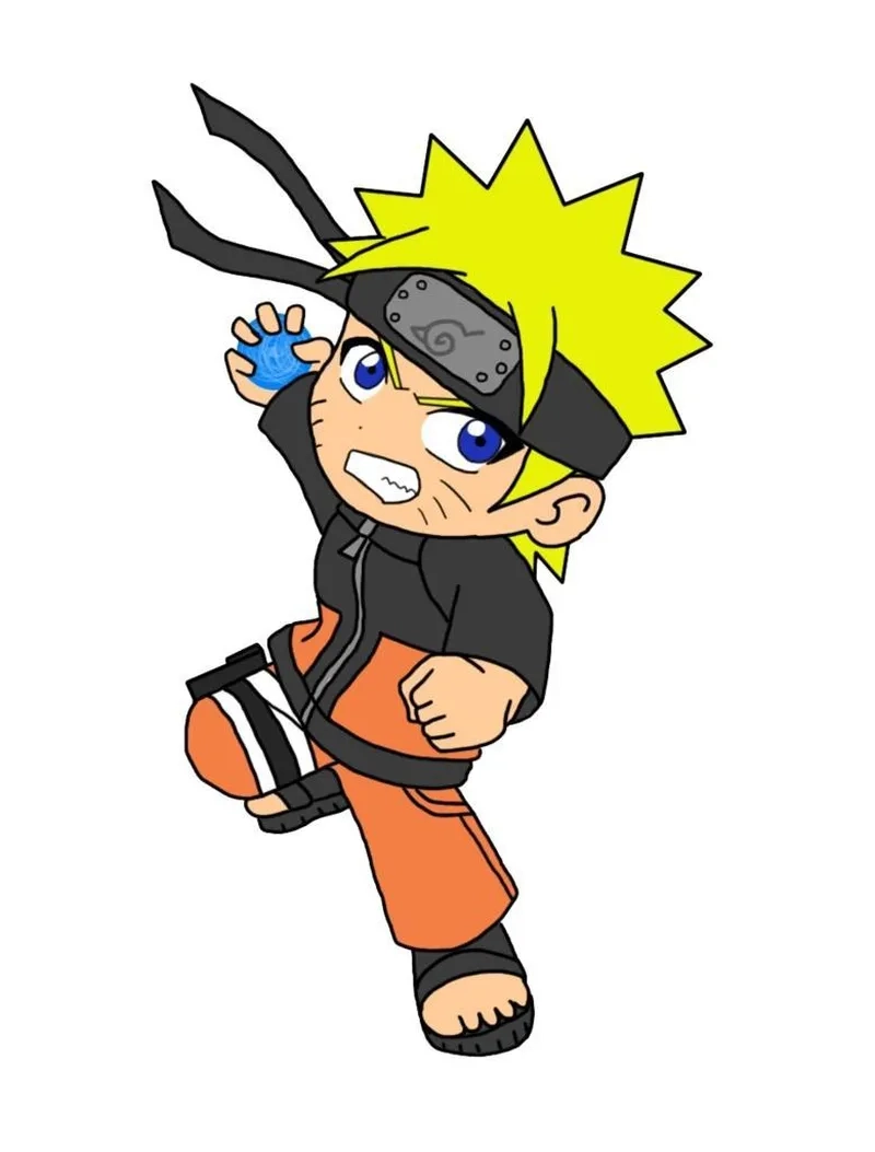 Naruto phiên bản chibi đầy ngộ nghĩnh trong ảnh