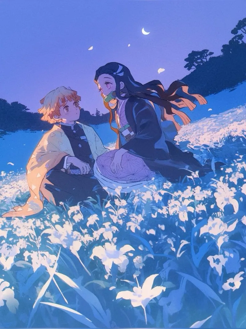 Zenitsu and Nezuko love là câu chuyện tình cảm đẹp