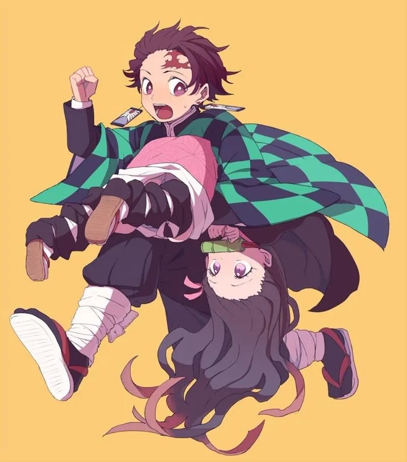 Tanjiro and Nezuko là hình ảnh đẹp của tình anh em trong 