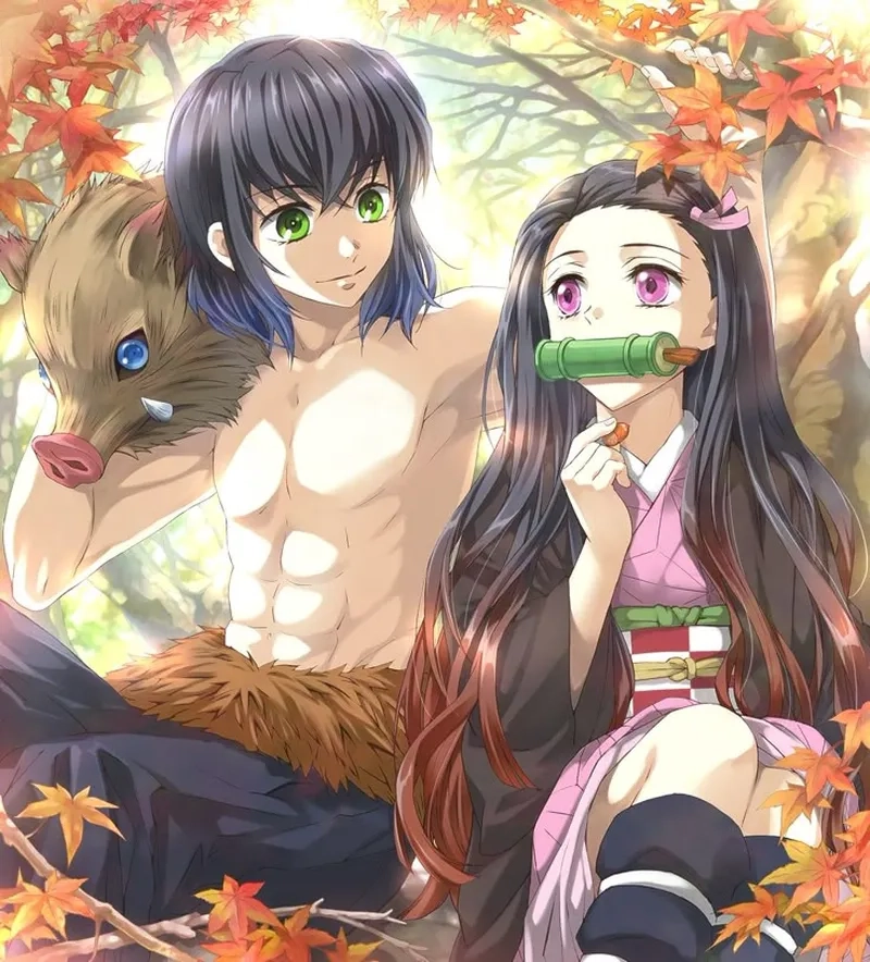 Nezuko x Inosuke tạo ra những khoảnh khắc đáng yêu