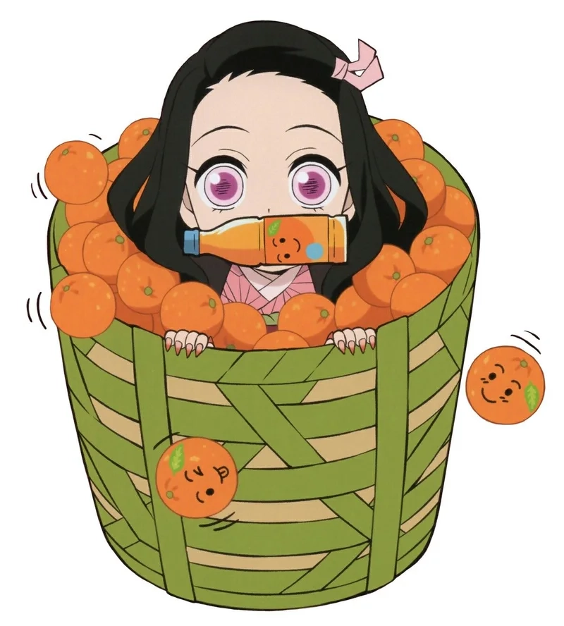 Kamado nezuko chibi dễ thương, không thể bỏ qua
