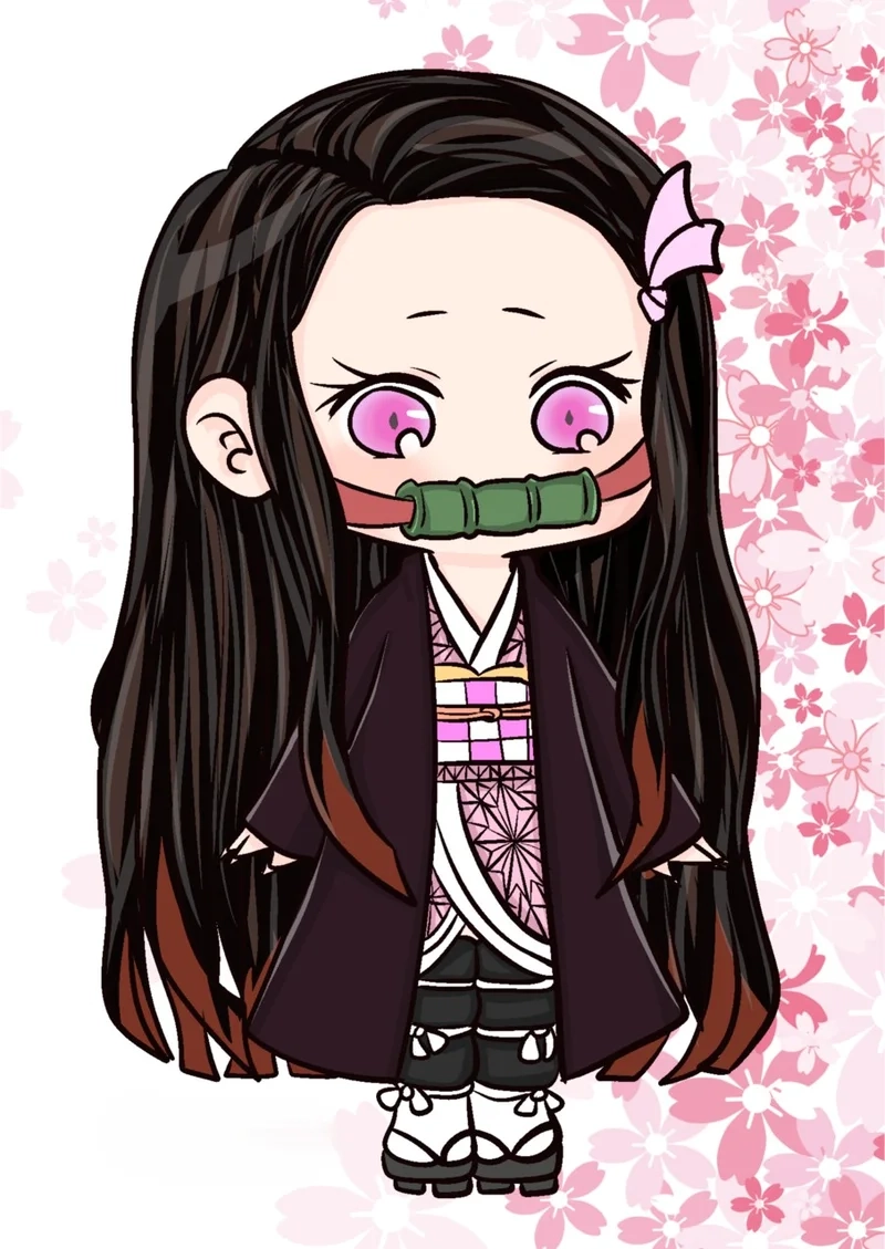 Cách vẽ nezuko chibi đơn giản và cực kỳ dễ làm