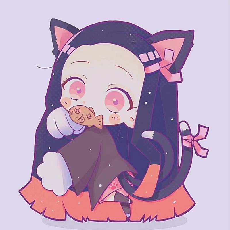 Nezuko chibi anime sẽ làm không gian của bạn thêm phần sinh động