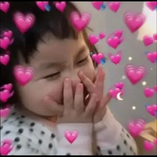 Hình meme ngại với biểu cảm đỏ mặt dễ thương