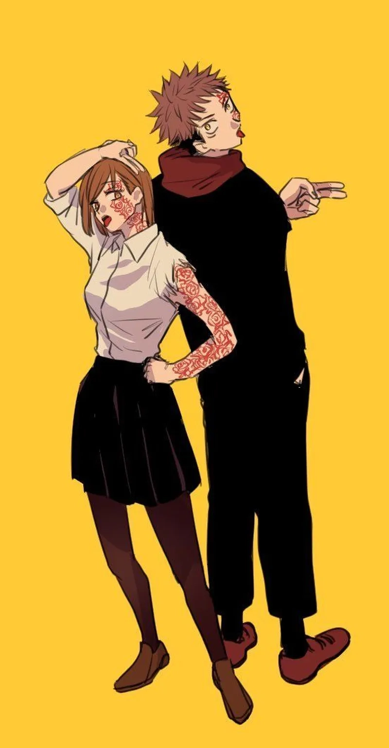 Yuji x Nobara fanart thể hiện tình bạn đặc biệt qua những tác phẩm tuyệt vời của fan