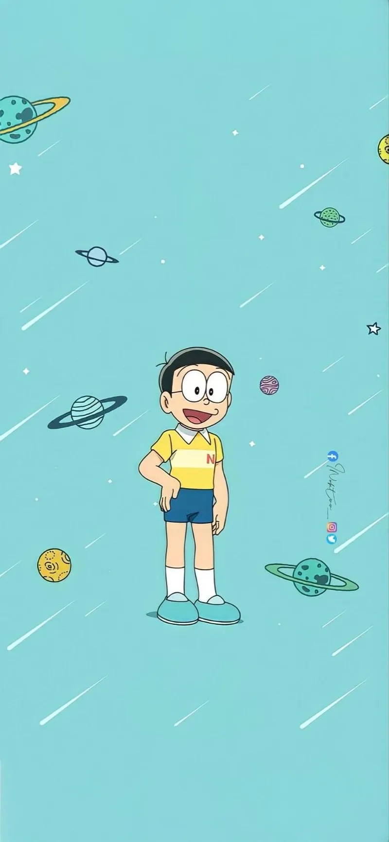 Hình ảnh hình Nobita lớn khi trưởng thành cực thú vị