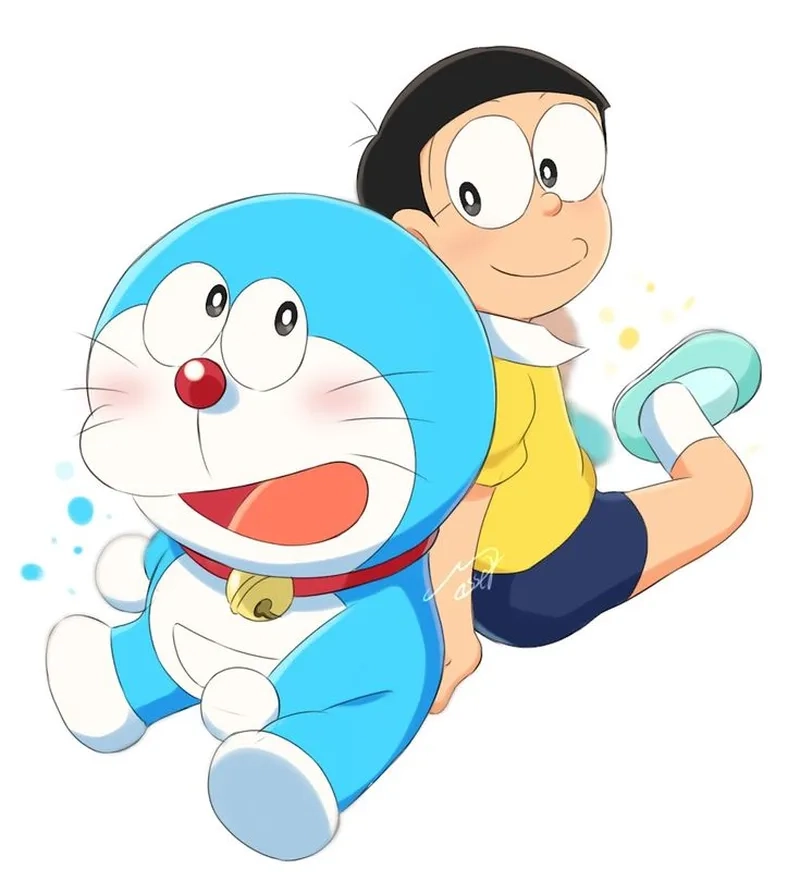 Khám phá tình bạn đáng yêu của Nobita và Doraemon qua những hình ảnh đẹp