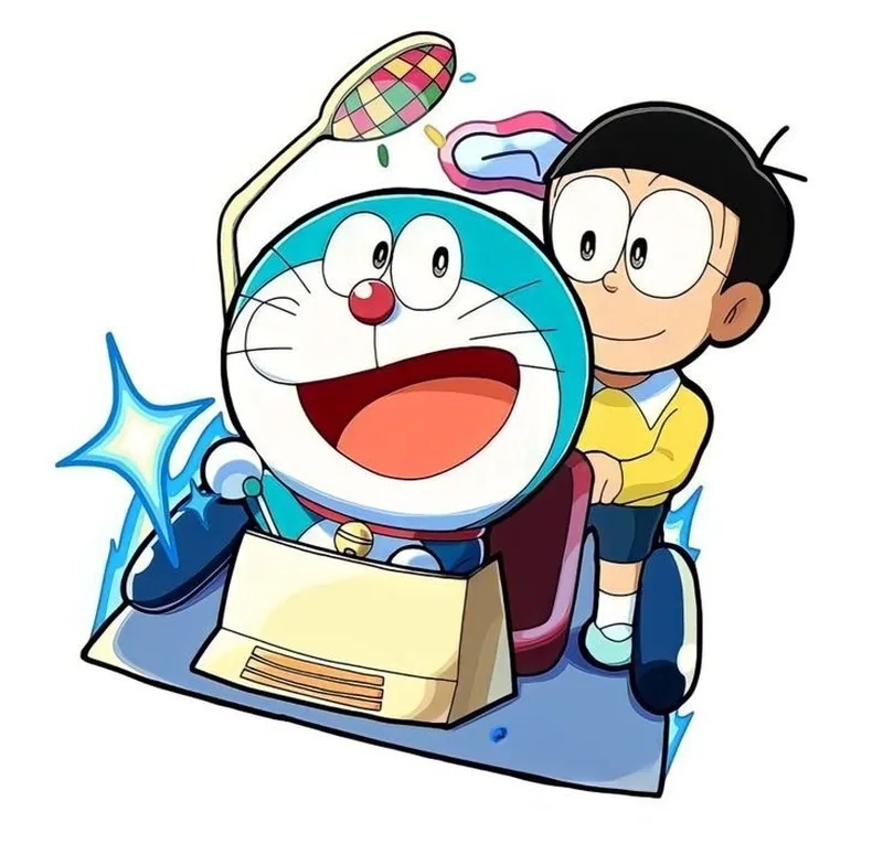 Hình ảnh ngầu của Doraemon và Nobita trong bộ phim nổi tiếng