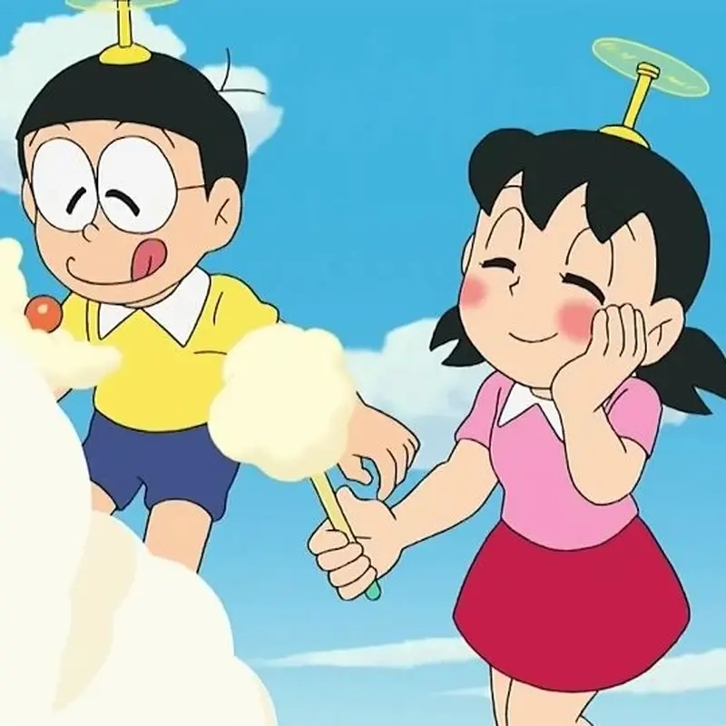 Tình cảm tuổi học trò qua Nobita và Shizuka anime