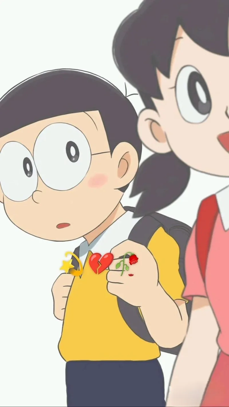 Ngắm nhìn hình Nobita và Shizuka trong từng khung hình cổ tích