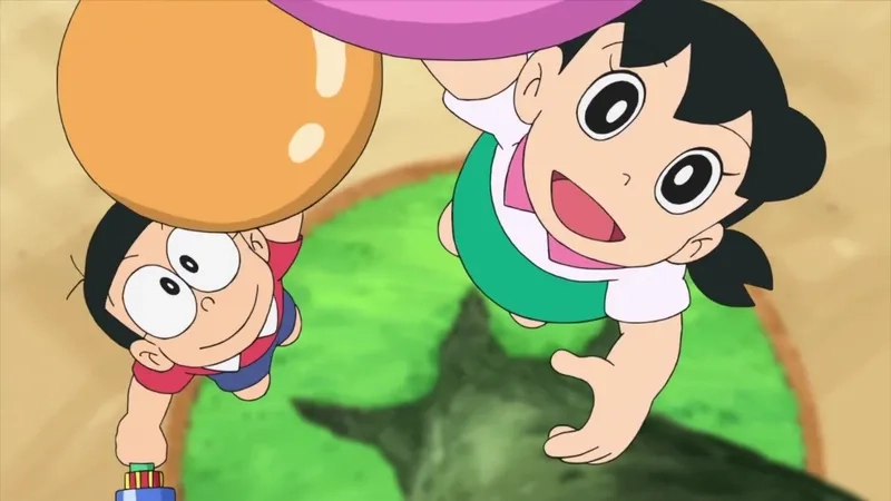 Đổi không khí với hình nền Nobita và Shizuka cực đẹp