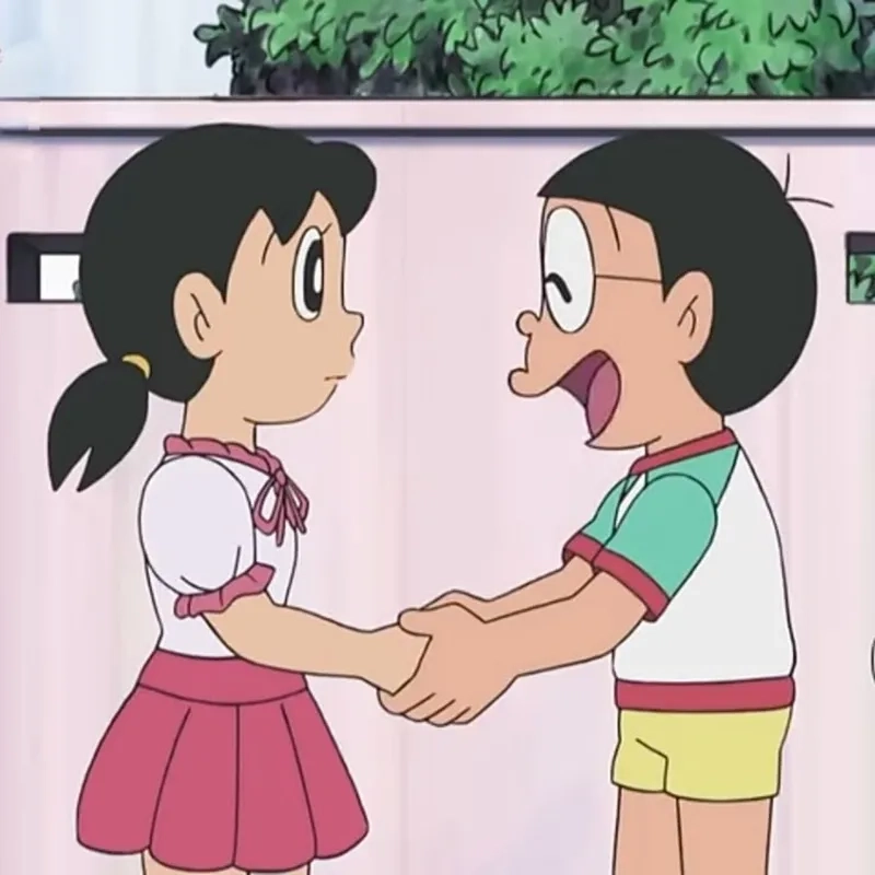 Hài hước với khoảnh khắc Nobita thấy Shizuka không biết giấu mặt