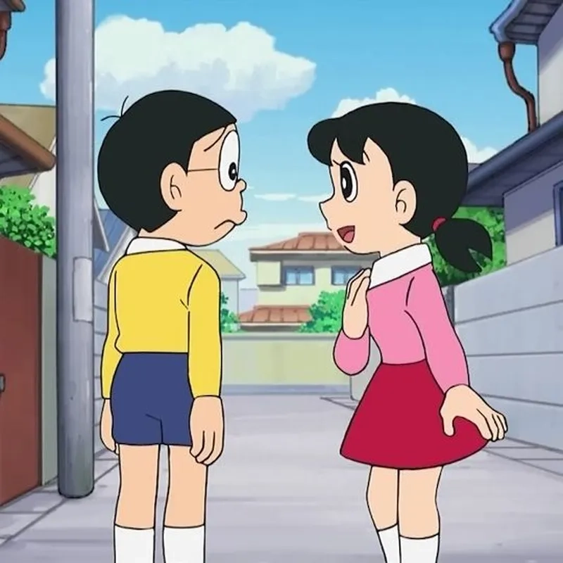 Tình bạn ngọt ngào giữa Xuka va Nobita mãi không thay đổi