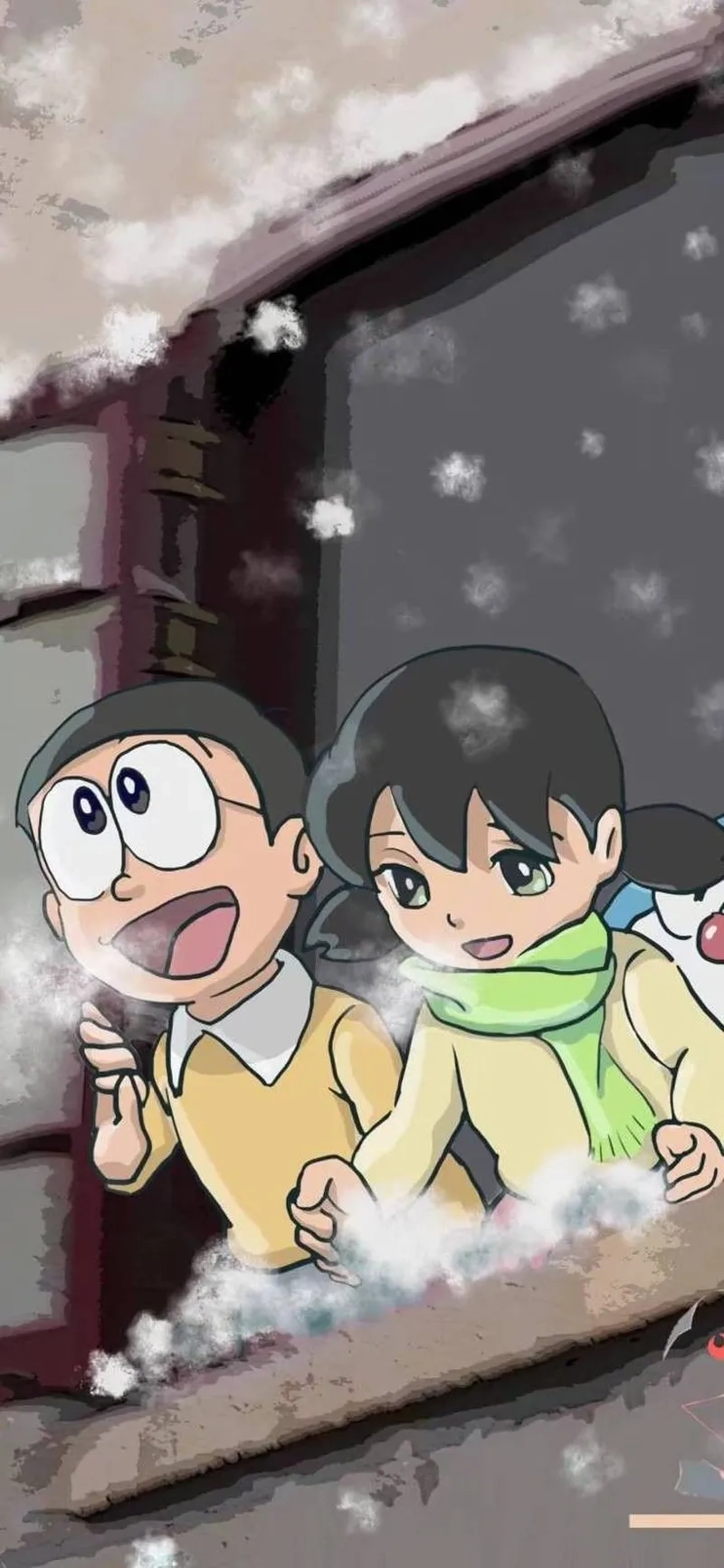 Tái hiện những phân cảnh Xuka và Nobita trong truyện tranh