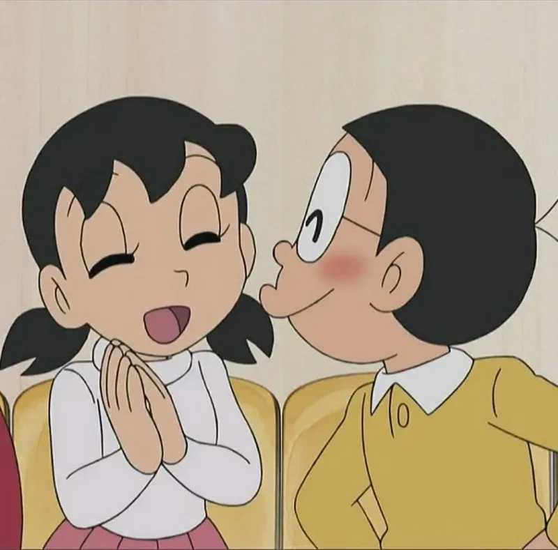 Cảnh Shizuka hôn Nobita khiến fan phát sốt vì quá bất ngờ