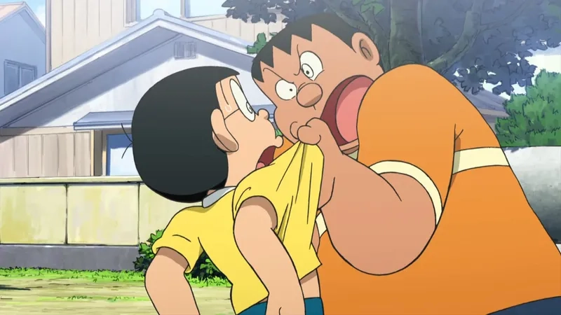 Không thể quên cảnh Nobita Chaien bị trêu chọc hài hước
