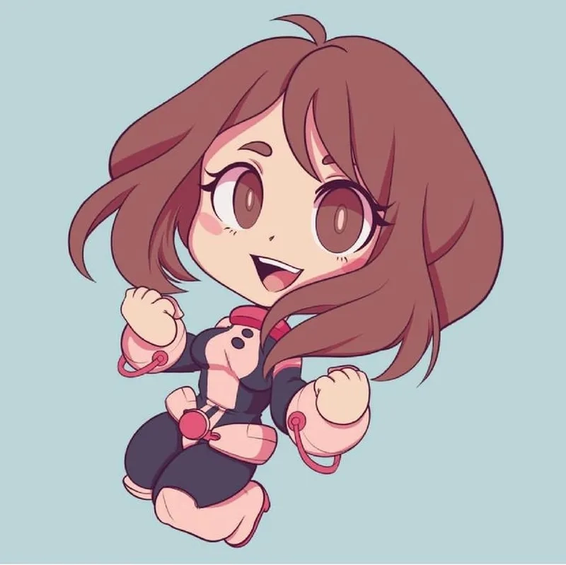 Bộ sưu tập Uraraka Ochako chibi gây sốt cộng đồng mạng