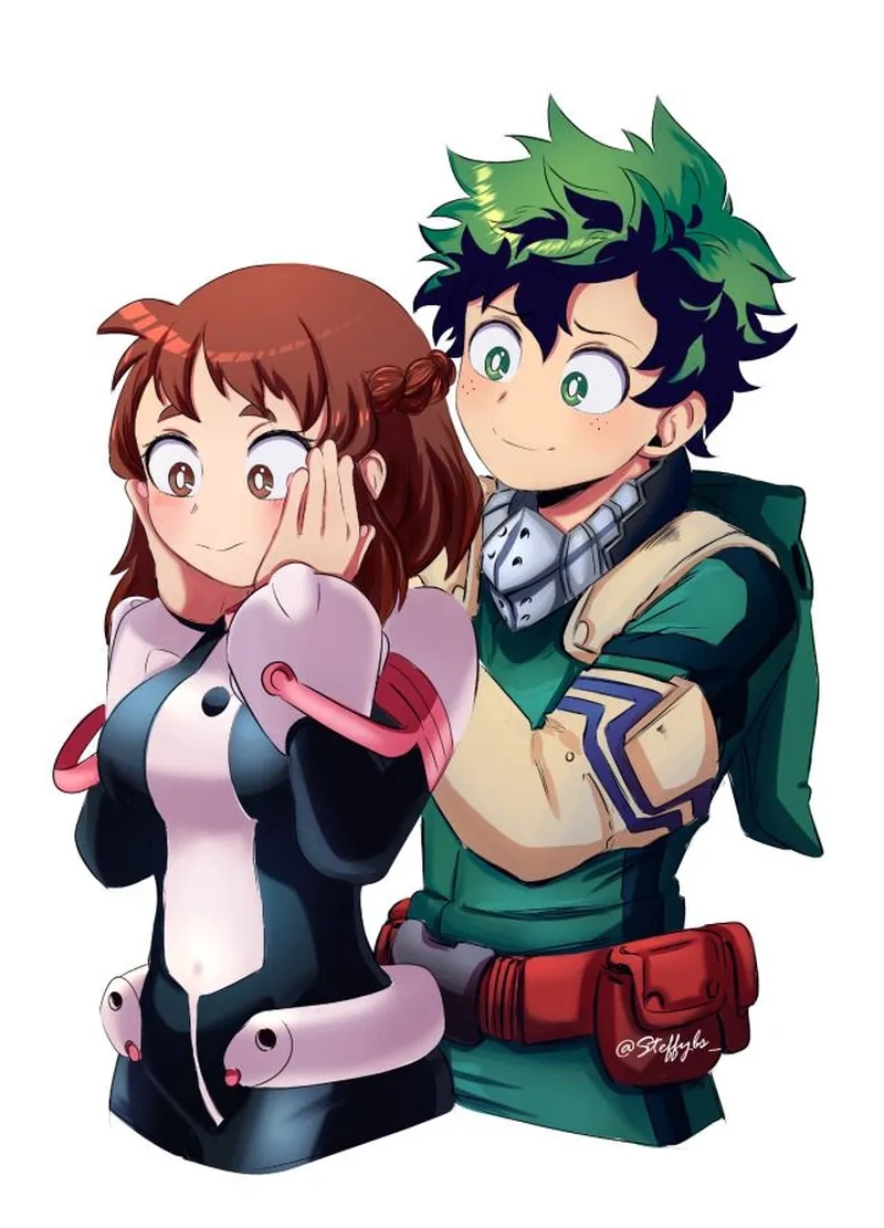 Mối tình học đường đáng yêu của MHA Deku x Ochako khiến fan phát cuồng