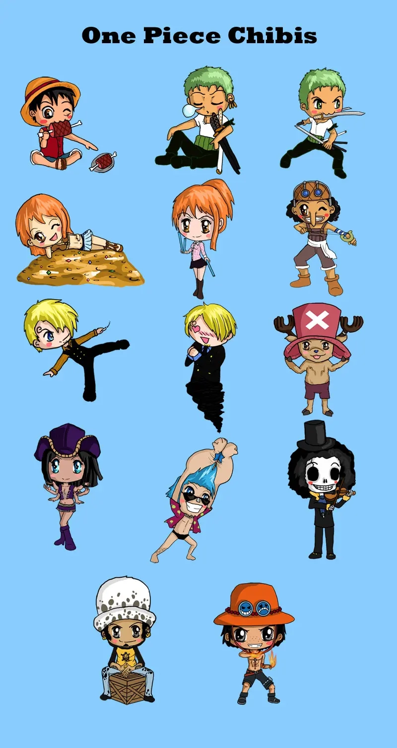 Tận hưởng bộ one piece chibi arts tuyệt vời