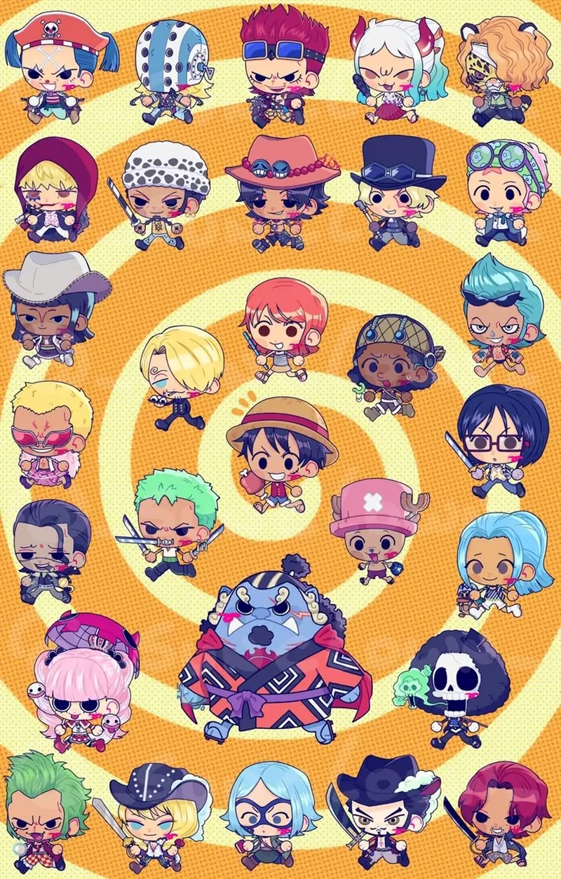 One piece chibi hd cực sắc nét không thể bỏ qua